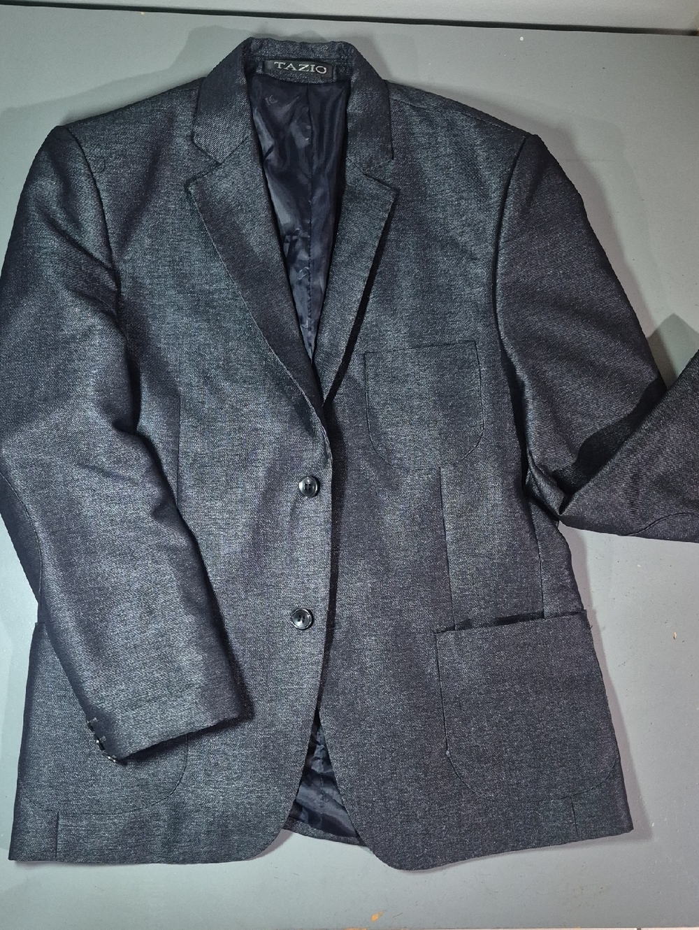 Tazio Kids Charcoal Gray Suit